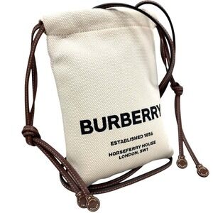 Burberry Shoulder Sacoche White Bag